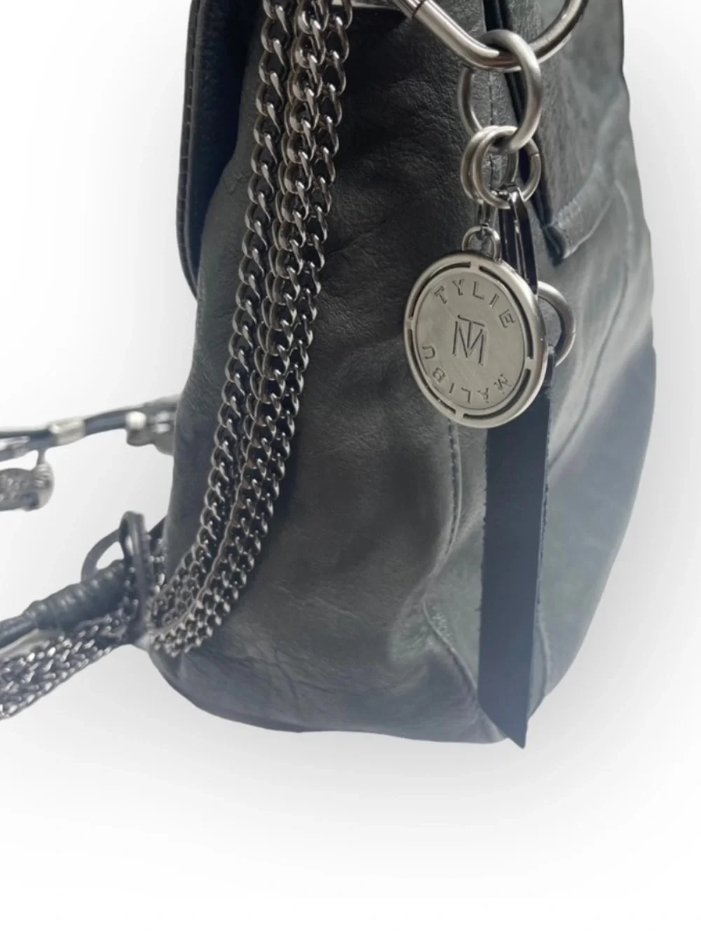 NEW RARE TYLIE MALIBU LEATHER GYPSY CARAVAN SULTAN COINS CROSSBODY PURSE